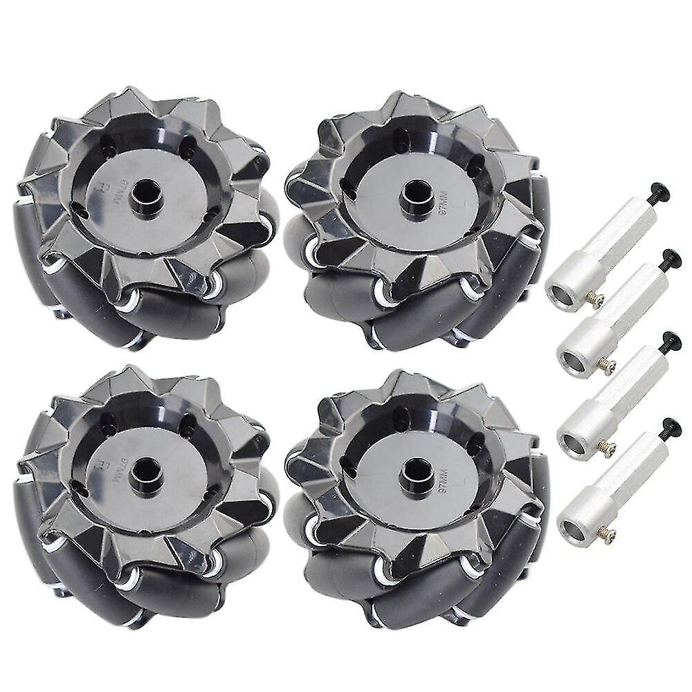 96MM D4mm Mecanum Wheel 4 6mm Tt Hubs For Arduino