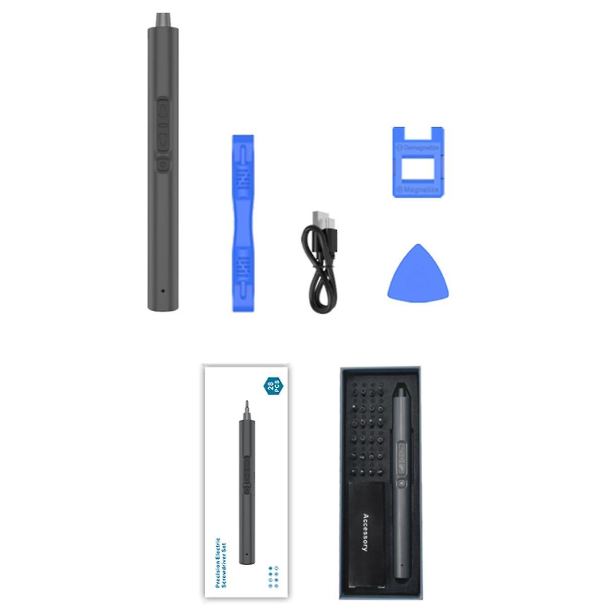 Mini Electric Screwdriver, 28 in 1 Electric Screwdriver Kit, Magnetic Electric Precision Screwdrive