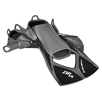 Aquasphere Zip VX Swim Training Fins - Black - Medium Unisex Adult