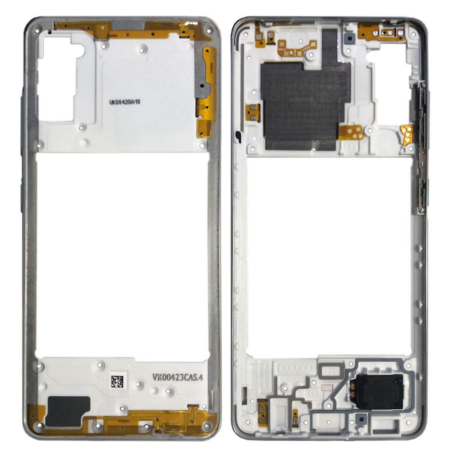 Samsung Middle Frame Back Housing Cover for Galaxy A41 A415F Silver