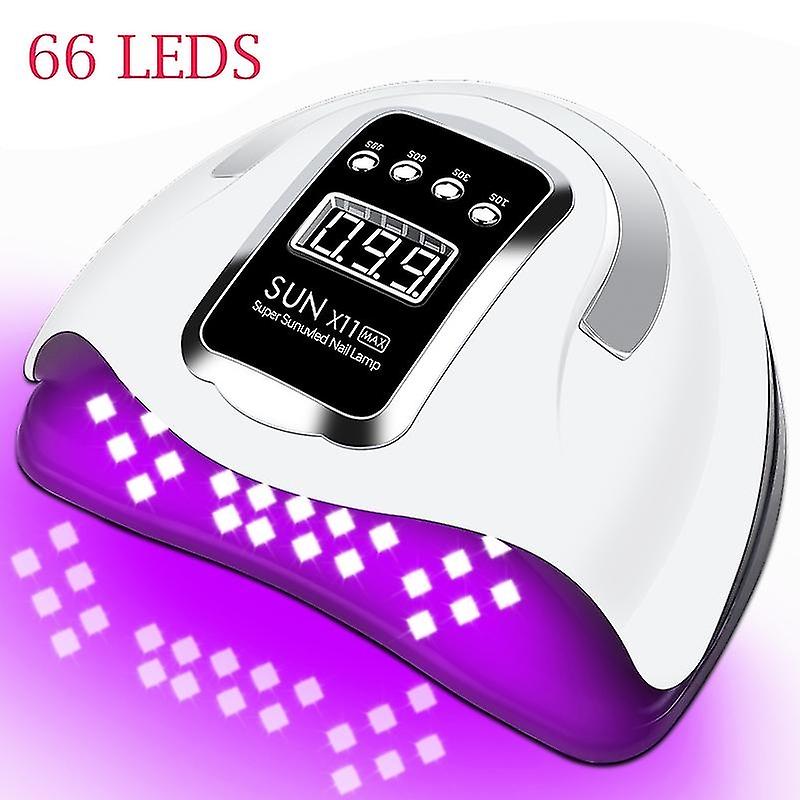 UV LEDネイルランプ280wジェルネイルポリッシュドライヤー、大型LCDタッチスクリーン付き66ledスマートネイルドライヤー