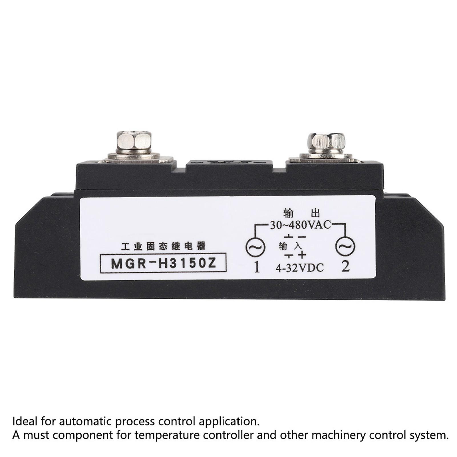 150A DC Control AC SSR Industrial Solid State Relay MGR-H3150Z 10x5x5cm