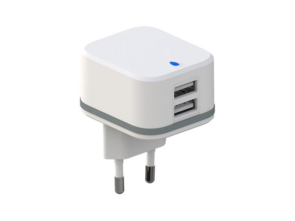 HQ-Power USB-Ladegerät, mit 2 USB-Anschlüssen, 5 V 4,8 A 24 W, ideal für Mobilgeräte