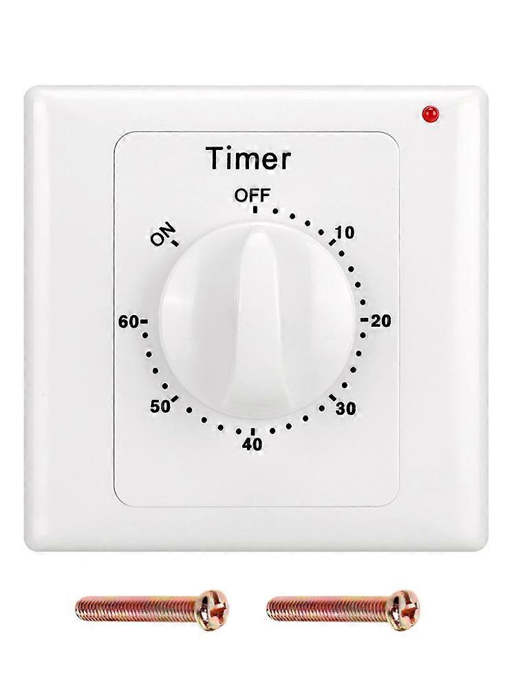 110V-240V High Performance Pump Timer Switch Electronic Control Mechanical Countdown Socket Time Switch 86 Panel (60min)