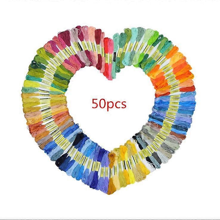 Embroidery thread, 50 color soft polyester thread, very suitable for