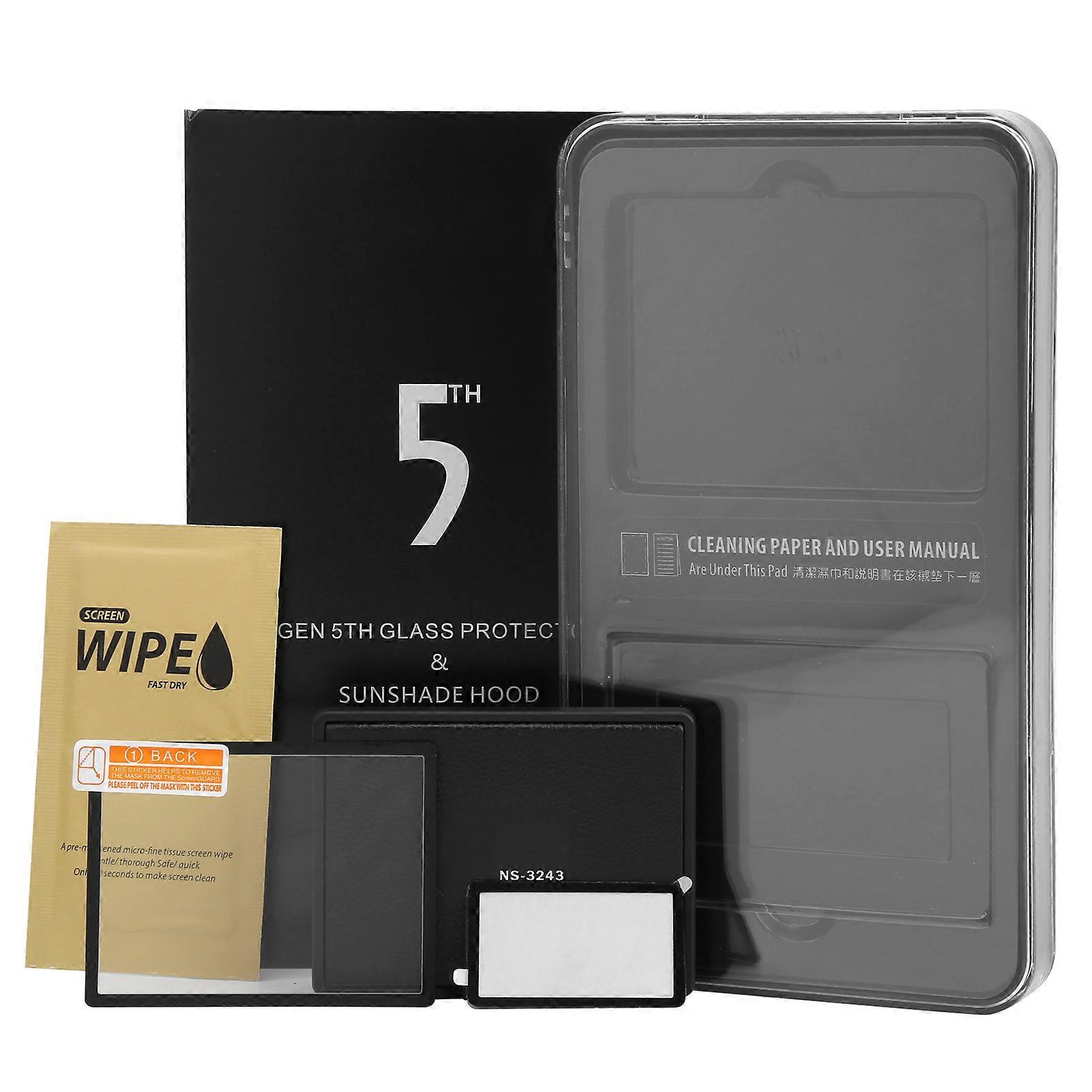 Camera Screen Film Tempered Glass Monitor Cover with Hood Fit for NIKON D800/D800E NO.8372