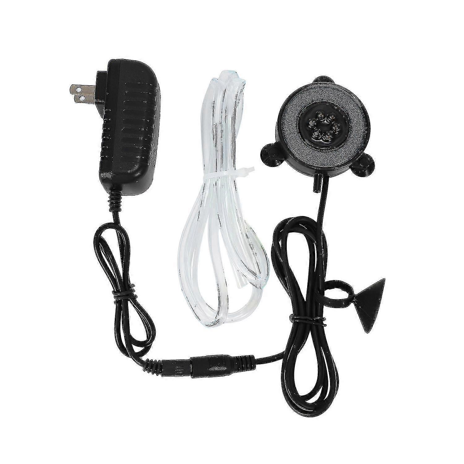 LED Aquarium Air Bubble Light Fish Tank Air Curtain Bubble Stone Disk mit 6 Farbwechsel-LEDs