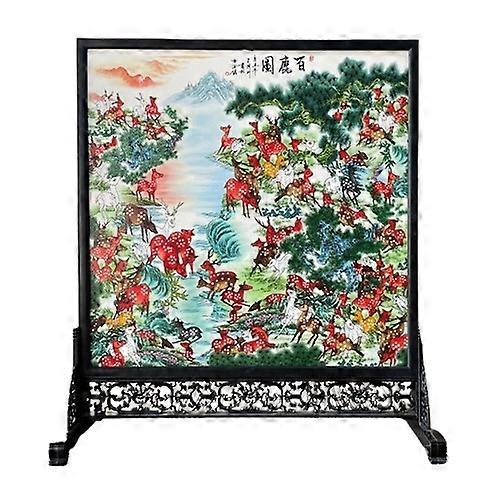 Decorative Trays-Herd's Harmony-Hundred Deer Plate