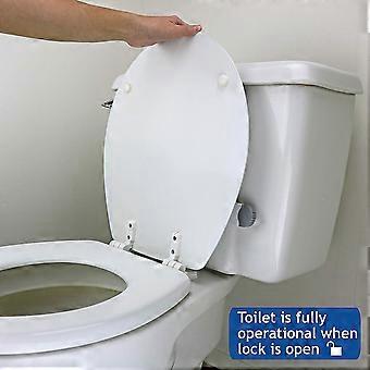 Serrure De Toilette Avec Sécurité Enfant - Verrouillage Facile Et Efficace Pour WC