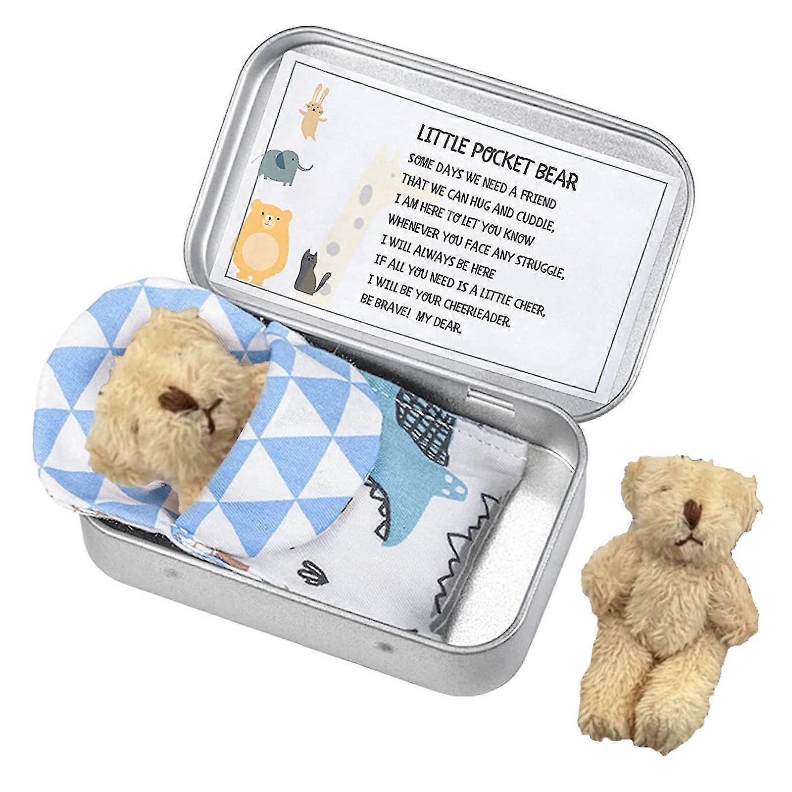 Piccolo Orso Tascabile Tin Comodo Piccolo Orso Giocattoli Piccolo In Scatola Piccolo Orso Tascabile Regali