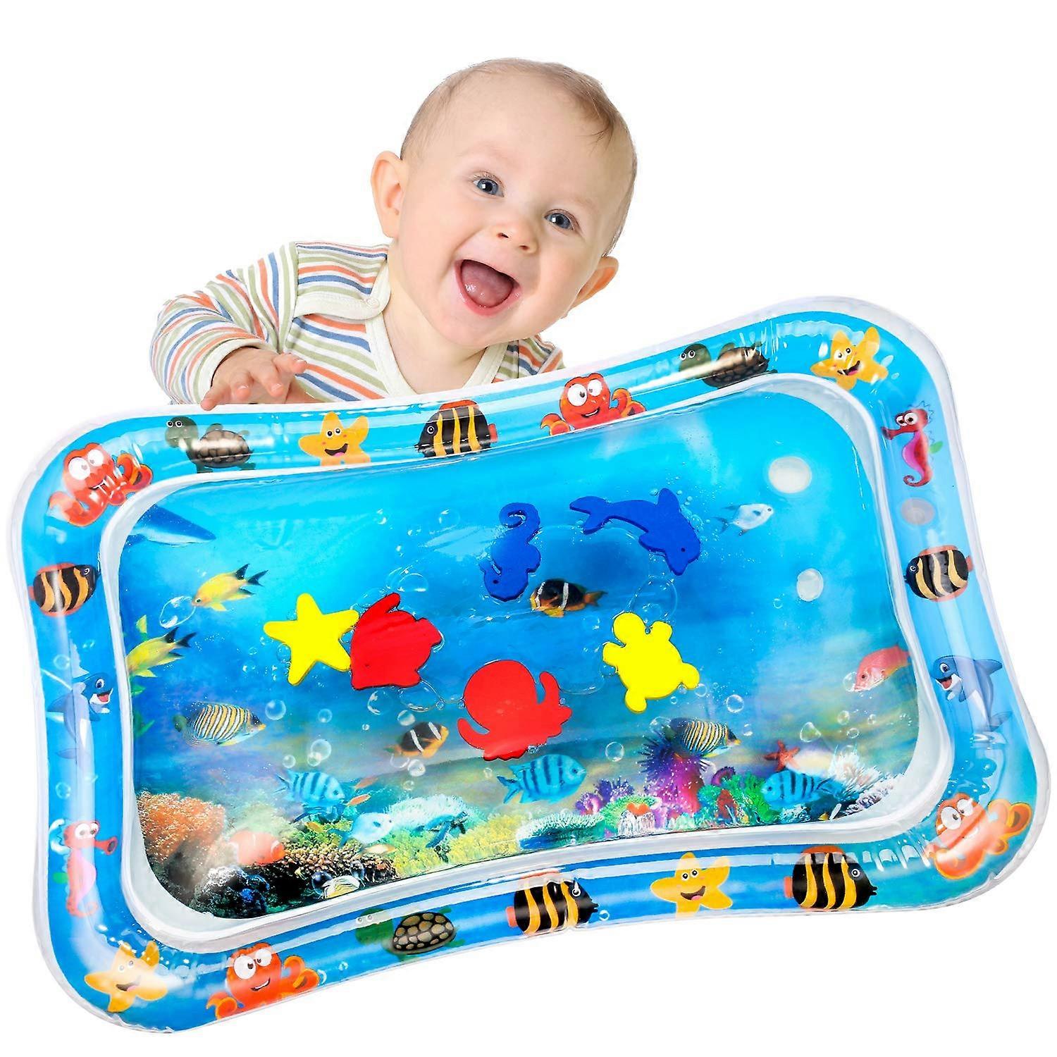 Water Mat for Babies - Inflatable Developmental Toy with Underwater World