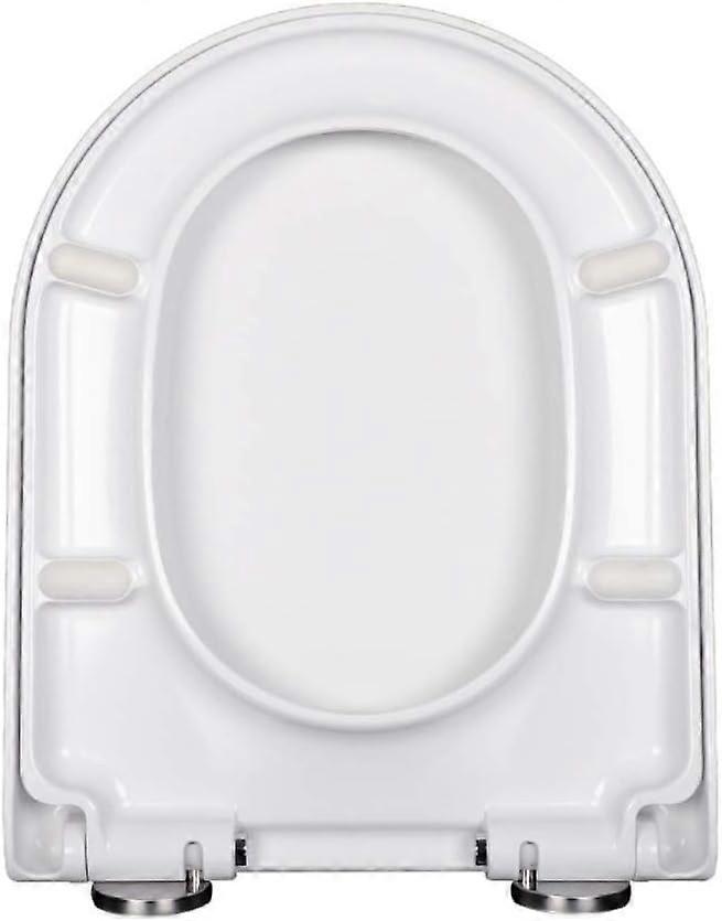 V-Shaped And U-Shaped Toilet Seat With Soft Closing And Easy To Clean White With A Quick Release Button (U)