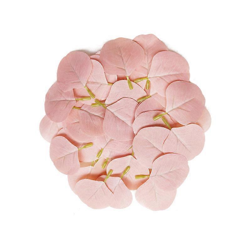 400 Pieces Artificial Eucalyptus Leaves Decorations Bouquet Party Table Decorpink