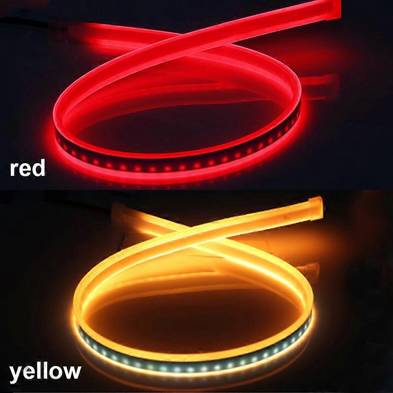 30/40/60cm 12V Car DRL Lights Flashing LED Strips Day Running Turn Signal Lamps Decorative RGB Fog Brake Automotive Accessories