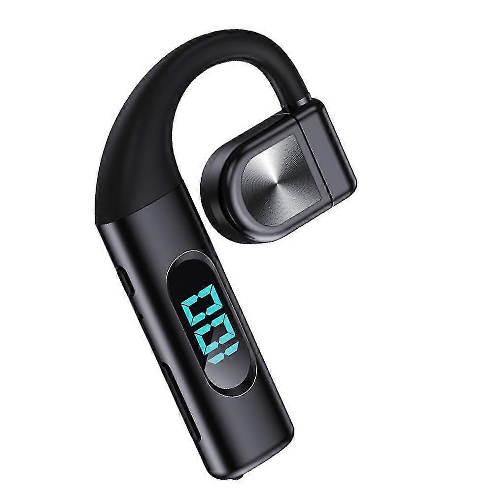 Wireless Bluetooth Headset, Hanging Ear Type Rotating Monaural Digital Display Sports Headset, Noise-canceling Headset For Sports, Driving