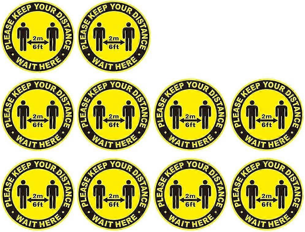 10 st Marksäkerhetsskylt Klistermärken