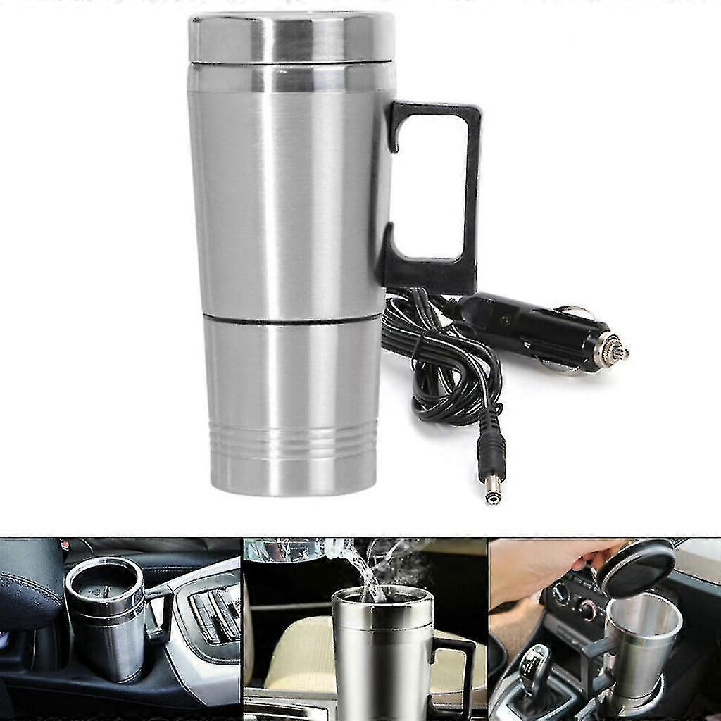 12v Stainless Steel Electric Kettle - Portable Tea Maker And Heater For Camping And Car Use
