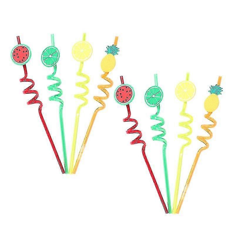 8pcs Straw Fruits