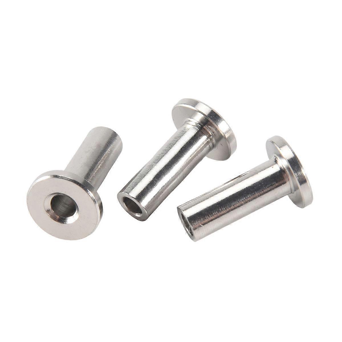 20 pz Manicotti di protezione in acciaio inossidabile Manicotti protettivi Kit passacavo per 1/8 "Ringhiera per cavi a fune metallica, balaustra fa...