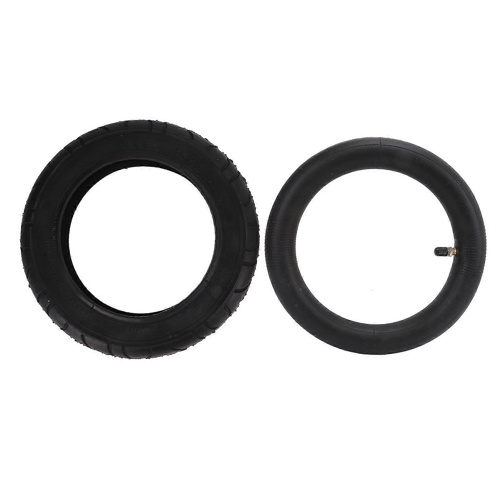 小米电动滑板车的 10x2.0 橡胶轮胎和内胎替代品，10 英寸充气轮胎