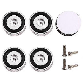 4PCS HiFi Turntable Isolation Feet Stand Speakers Spikes Audio Pads, for Amplifier/Speaker/Turntable 40X15mm Silver