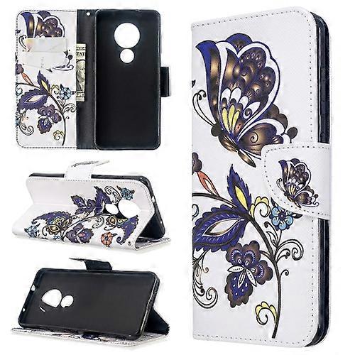 For Nokia 6.2 / 7.2 Colored Drawing Pattern Horizontal Flip Leather Case