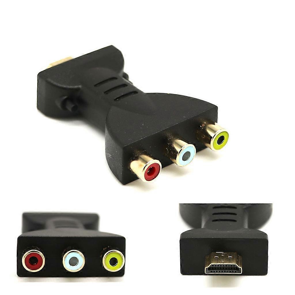 תואם HDMI זכר ל -3 RCA נקבה ממיר AV ממיר אותות AV