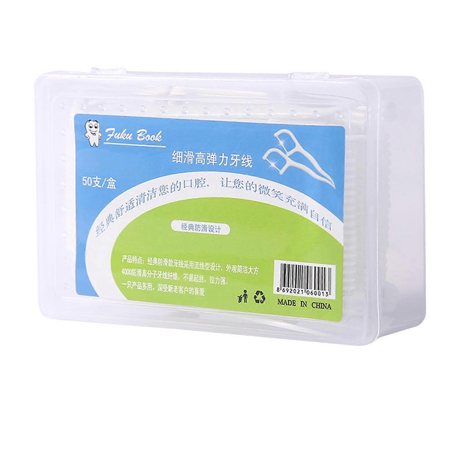 Portable Flosses Storage Case Easy to Refils Automatic Flosses Dispenser with 12 Count Flosses Ideal