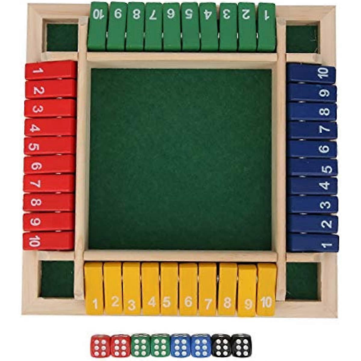 Board Game Box Dice Game Shut The Box Wooden Board Dice Game Bar Party Family Parent Child Interactive Game