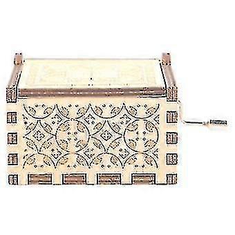 Caixa de Música de Madeira - A Bela e a Fera