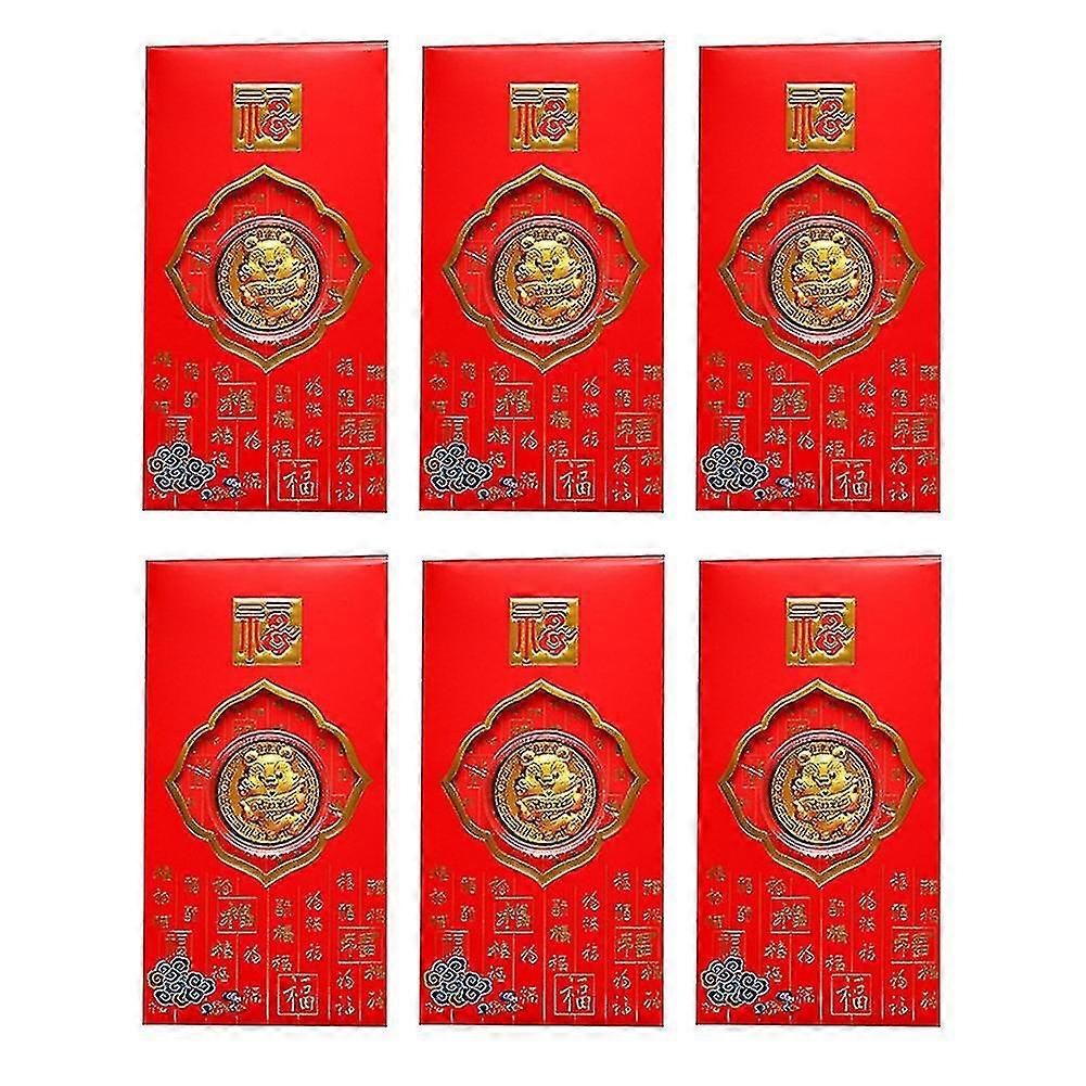 Tiger Year Gold Coin Red Packet Seal New Year Red Packet Gold Foil B