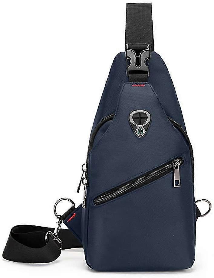 Herren Sling Bag Schleuder Tasche Schulterrucksack Segeltuch Brusttasche Fr Mnner