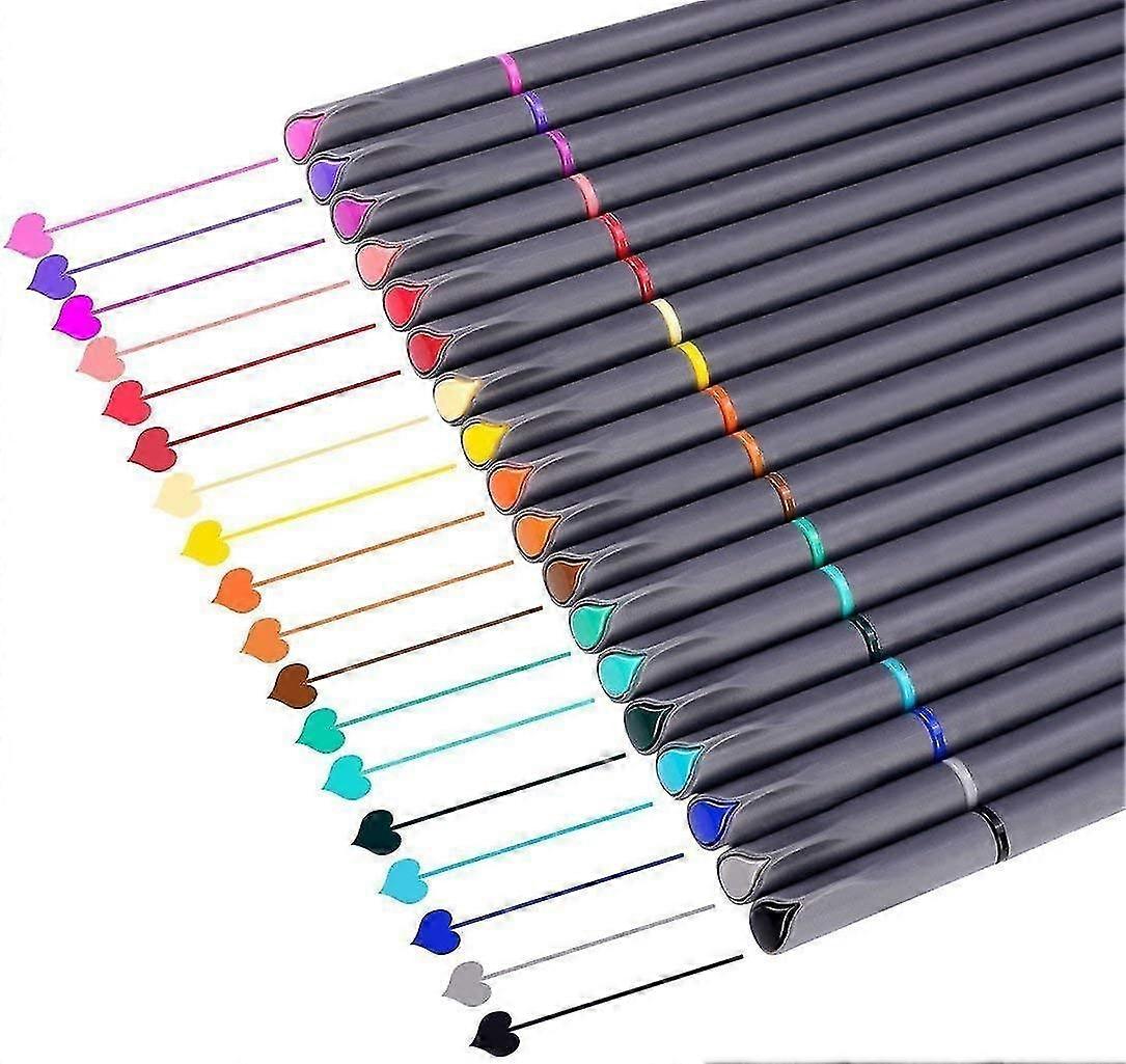 Colored Pens Fine Point Markers Fine Tip Drawing Pens Porous Fineliner Pen For Bullet Journaling Writing Note Taking Calendar Coloring Art Office Scho