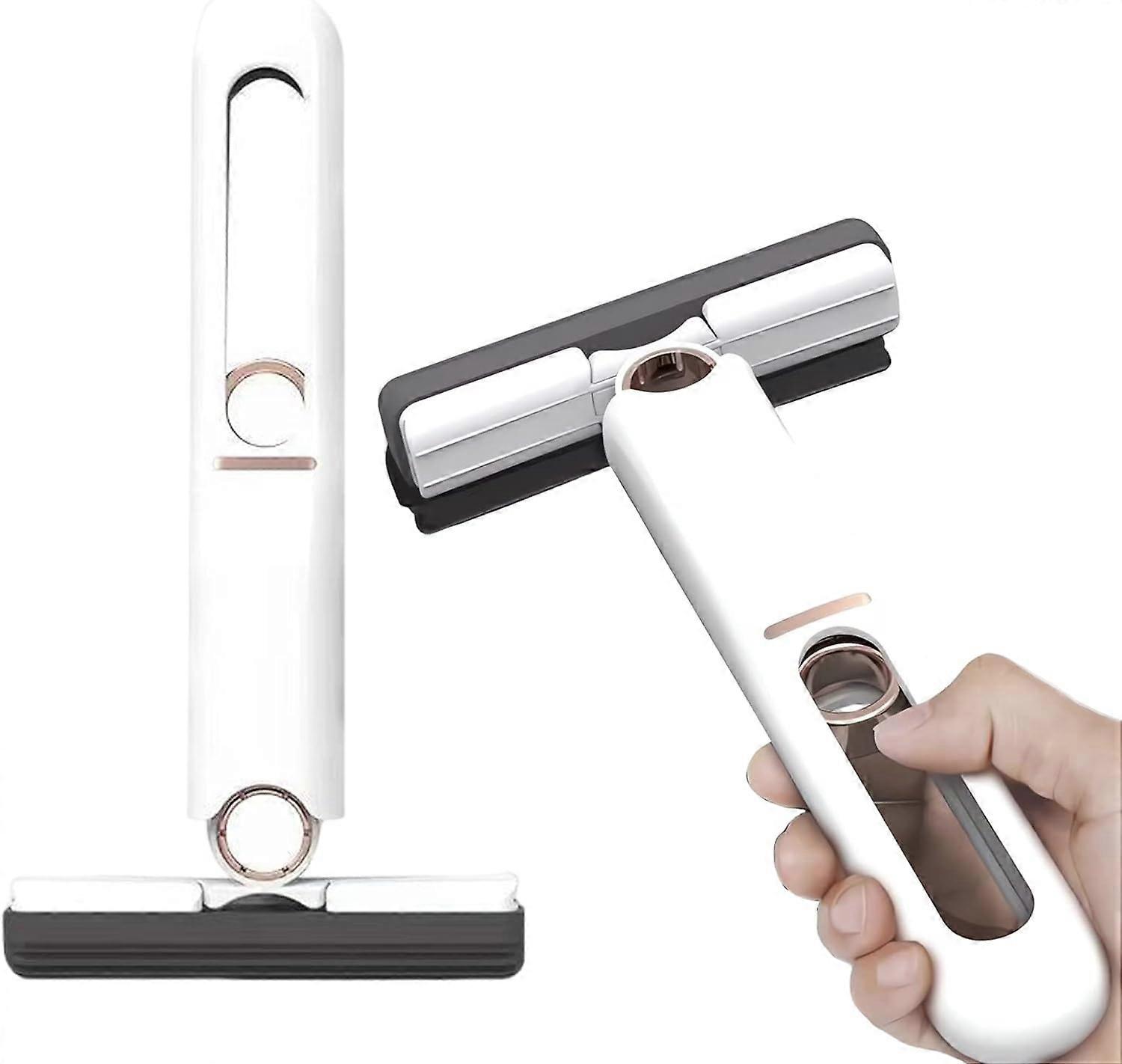 Portable Mini Mop, Self-Squeeze Sponge Mop, Small Desktop Mop for Ceramics