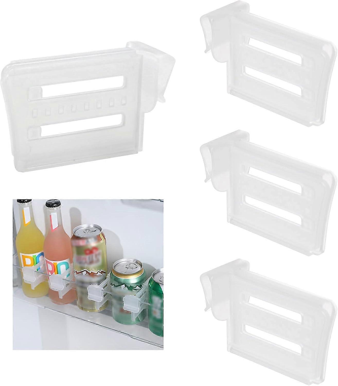 Refrigerator Divider Partition PlateIt Can Be Used for Refrigerator Side Door Seasoning Divider, Two Sets of Eight, Transparent