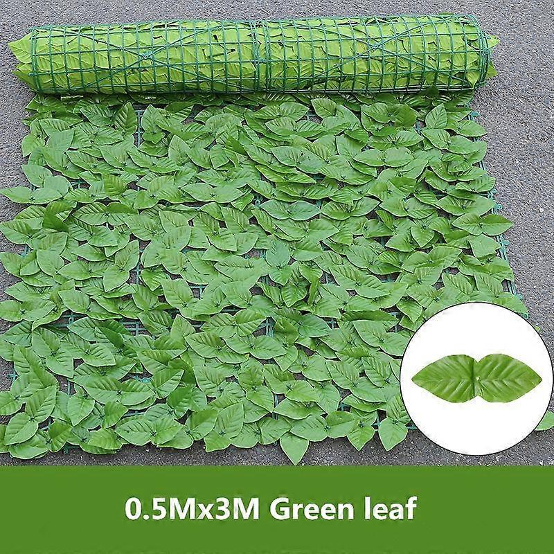 0.5x3M Artificial Leaf Garden Fence Anti-UV Privacy Protection Artificial Fence Wall Ivy Fence Panel