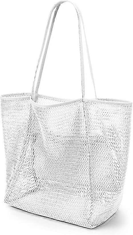 mesh tote bag, large, white