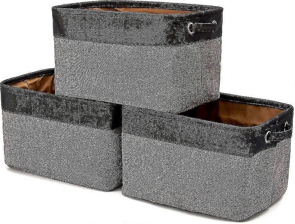 3 Pack Canvas Storage Basket