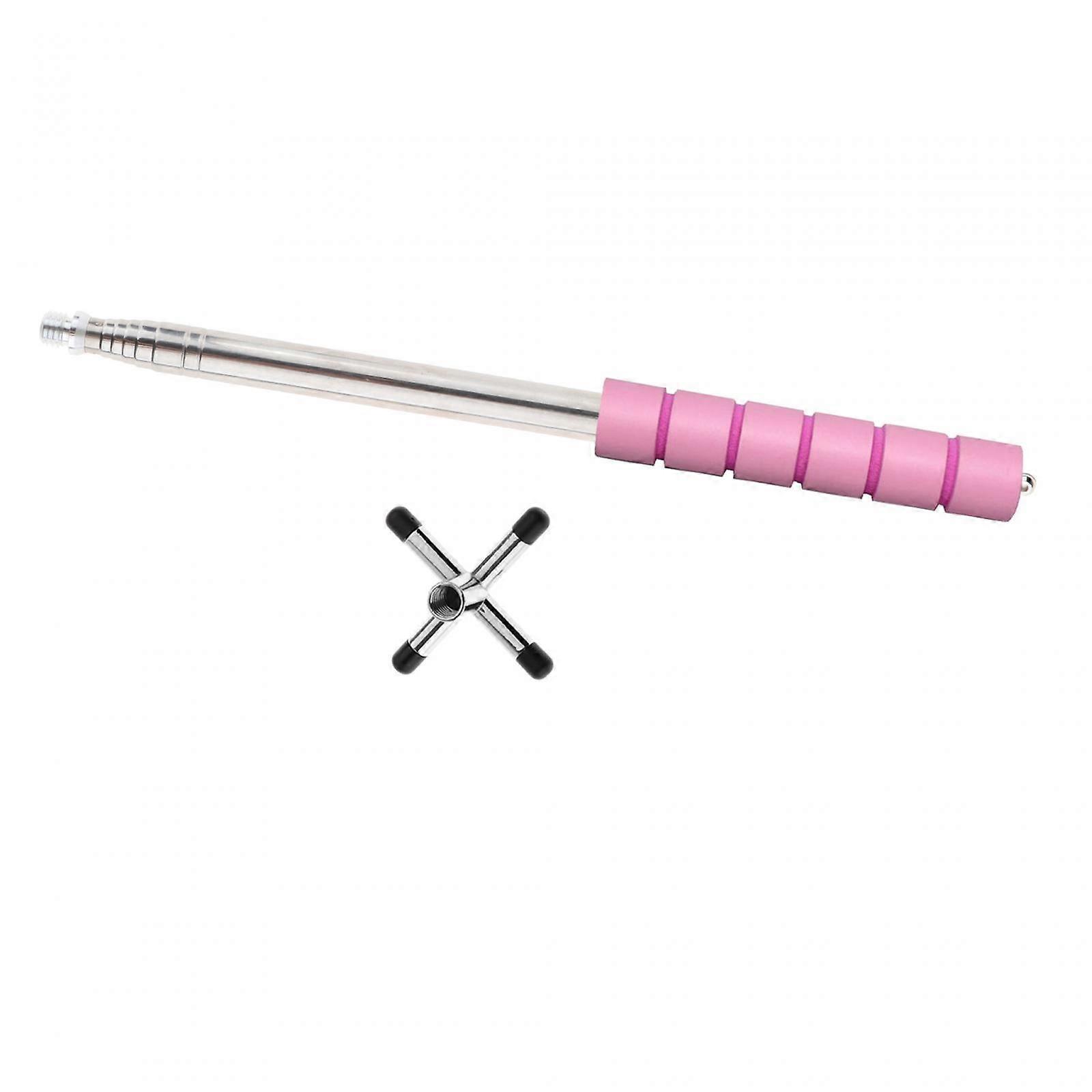 Retractable Pool Bridge Cue Stick Removable for Training Practice Pool Table Cross Head