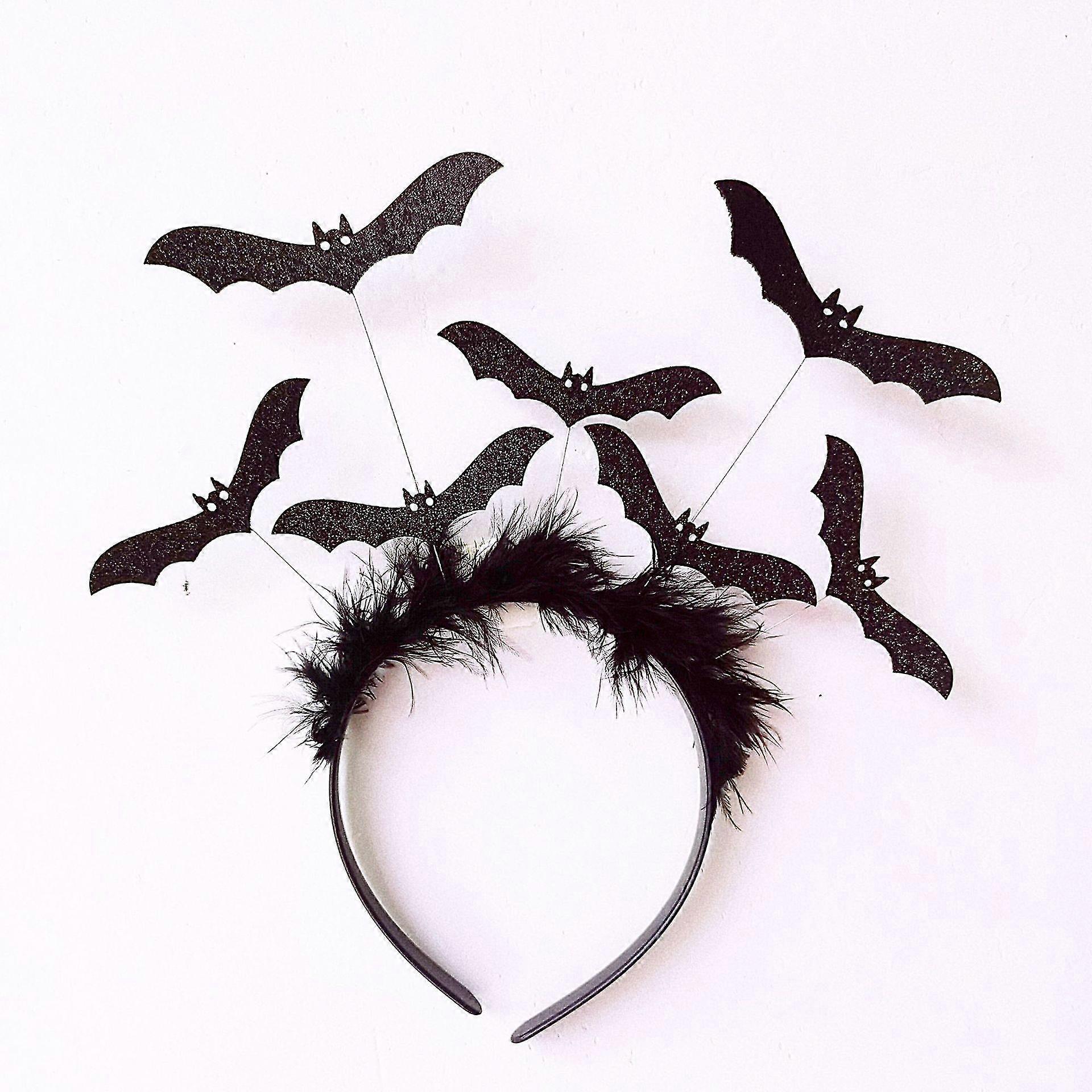 Halloween Black Bat Headband Costume Accessory bd