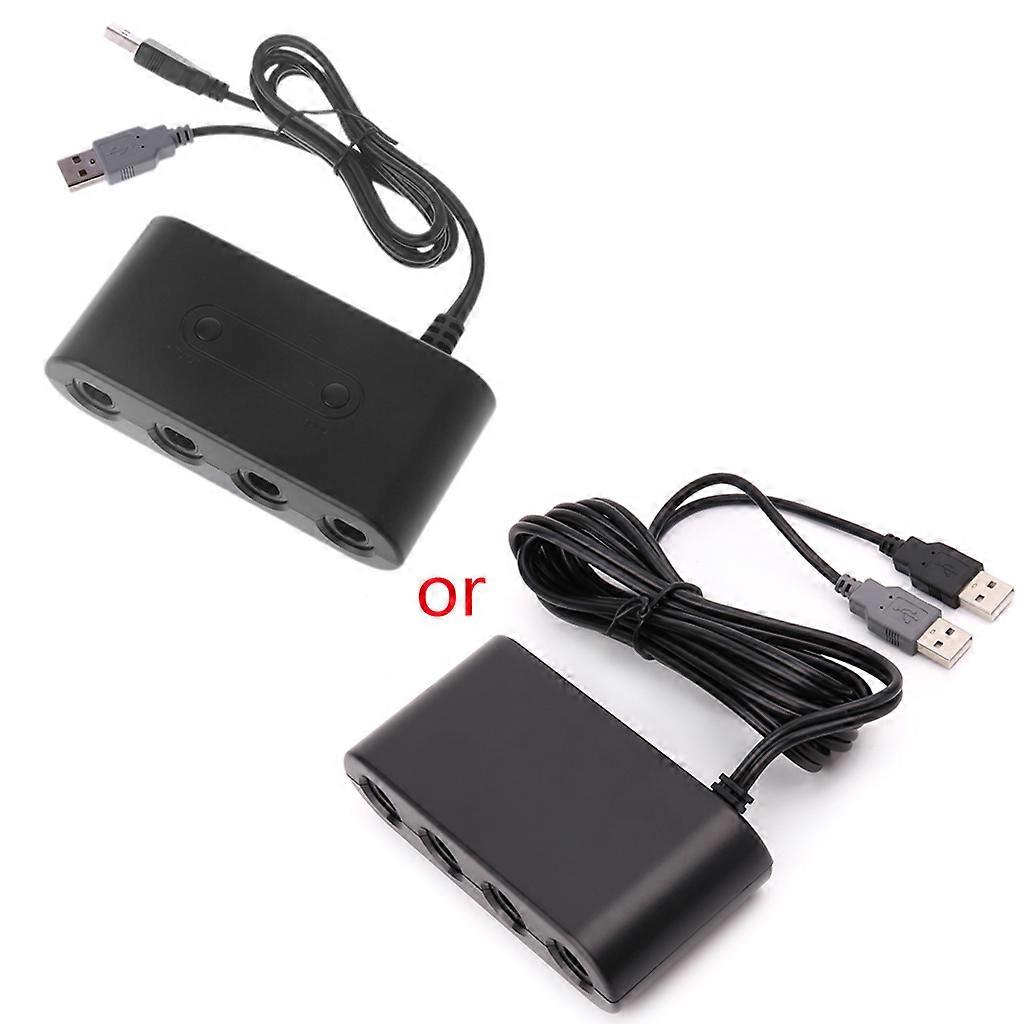 Practical 4 Ports Converter for GameCube GC Controller USB Adapter for Switch NGC/Wii u/PC Star Fighting Game Accessory