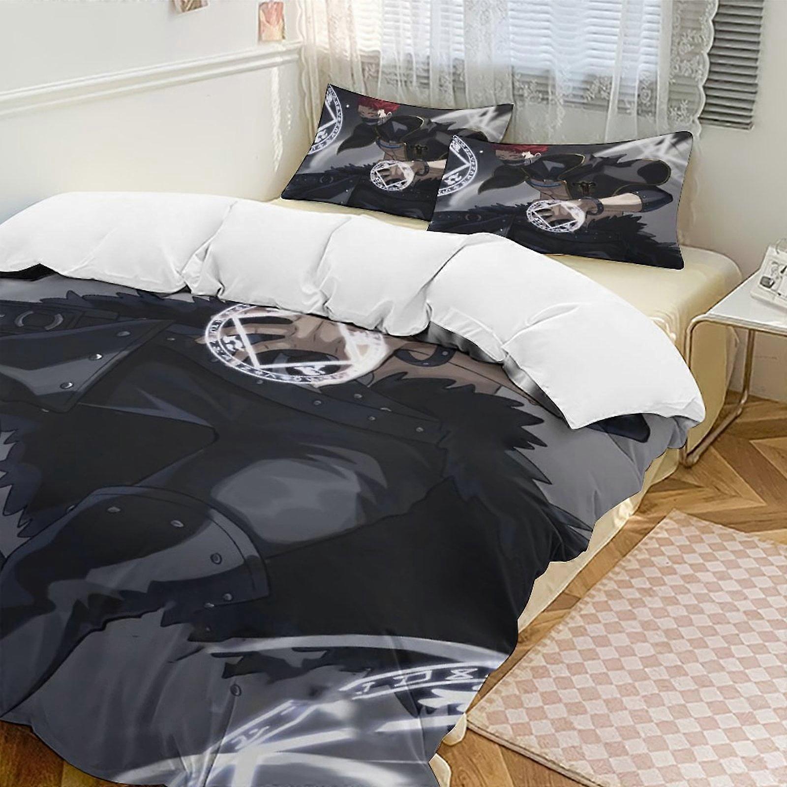 Bedding set Gs557 Black Clover Anime Home Bed 3-piece Set,Lightweight and comfortableMultiple sizes to choose from SH557