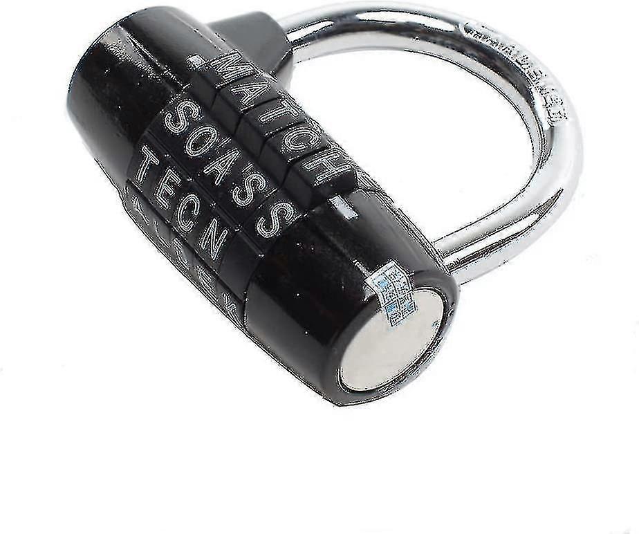 5-dial Combination Lock, Black 5 Letters Lock Code Lock Large Gym Cabinet Changing Room Prop Padlock Wordlock-dial Combination Lock, Black Hy
