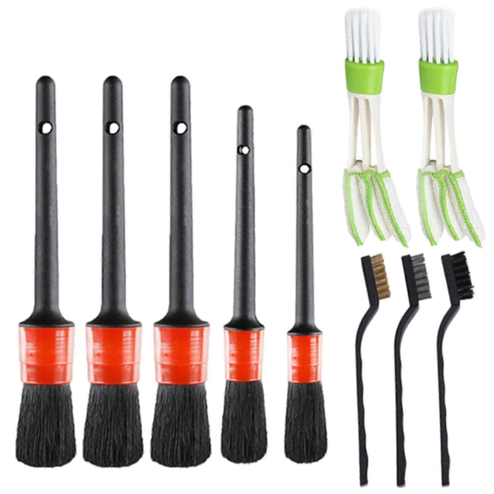 10pcs High-Density Reusable Air Vent Auto Interior - Car Detailing Brush Set