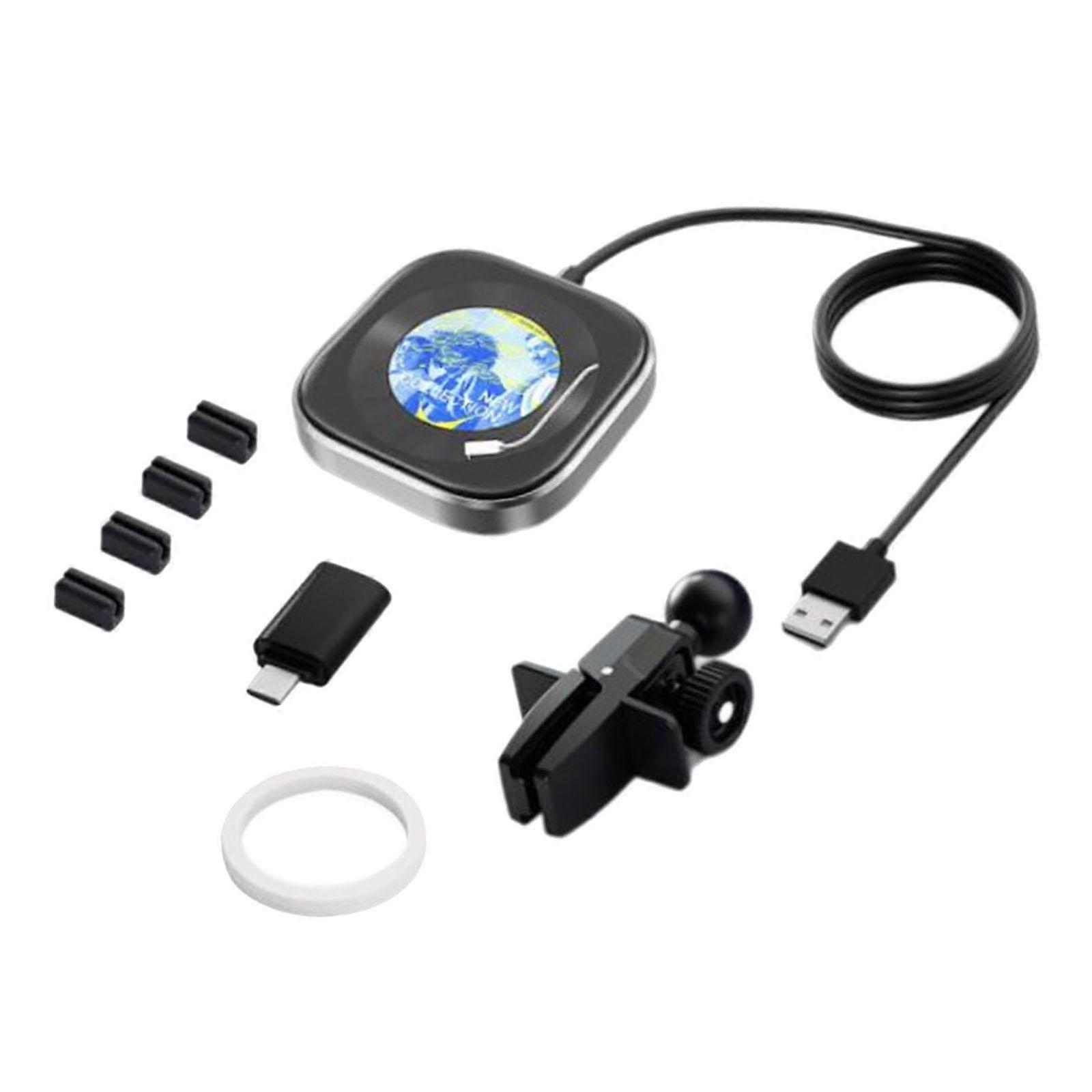 Wireless Carplay Adapter Black High Performance 2 in 1 Design Carplay Dongle