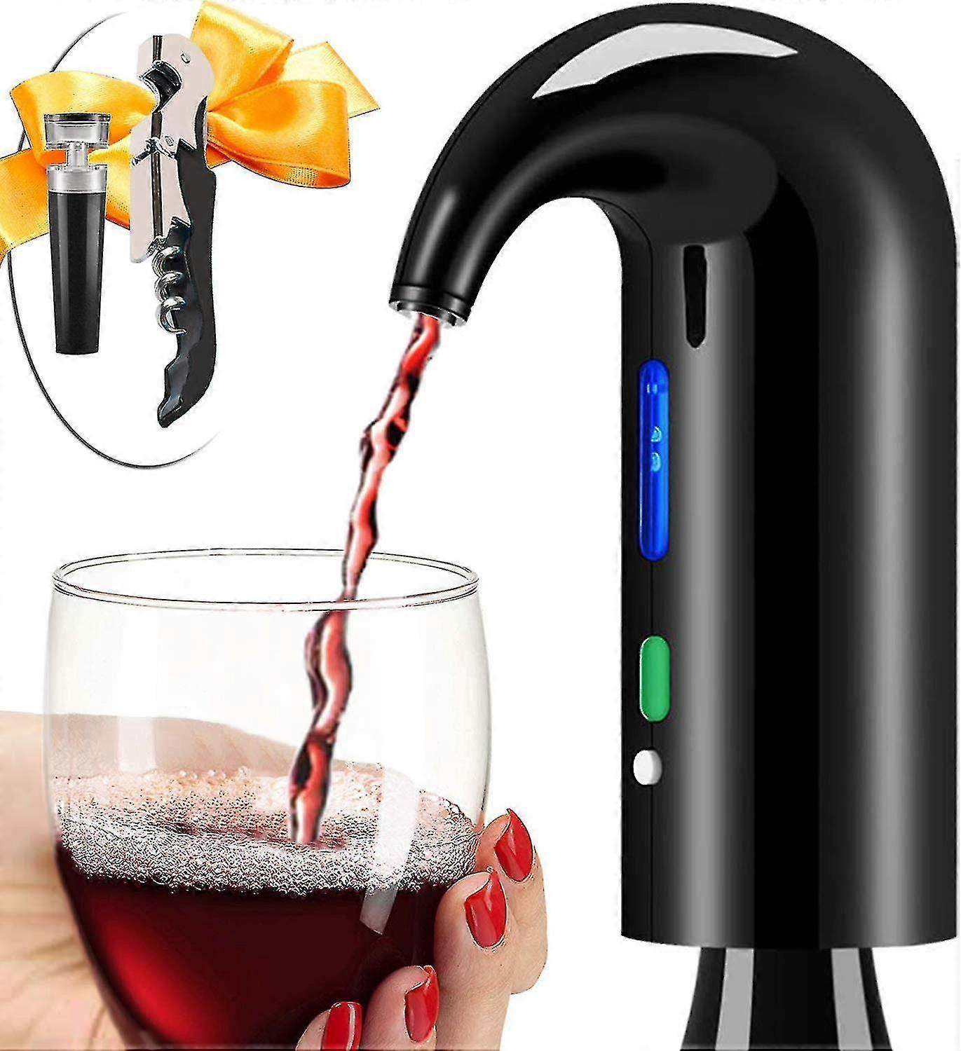 Aerator Electric And Dispenser Touch Red - Accessories Aerat With Opener For Beginner Enthusiast -
