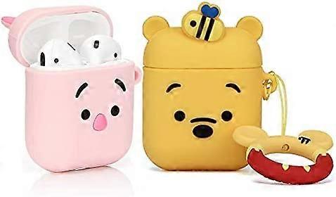 Airpods Silicone Case Cool Cover Compatible for Apple Airpods 1&2