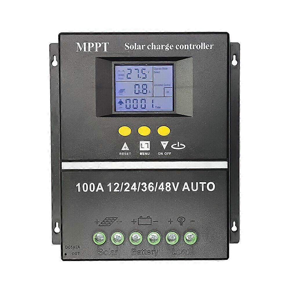 MPPT وحدة تحكم شحن بالطاقة الشمسية 100 أمبير LCD 12 فولت 24 فولت 36 فولت 48 فولت PV Regulador 4000 واط
