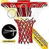 Professional Basketball Net ,Heavy Duty Thick Net Fits Standard Indoor and Outdoor 12-Loop Rims (Red, Standard Size)