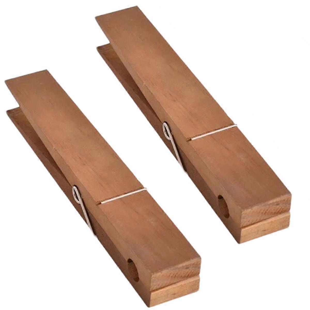 Clothes Peg Bath Towel Holder Wall Mounted Non-Slip Wooden Towel Holder for Hanging Multipurpose Easy Installation B